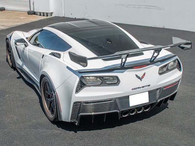 2014-2019 CORVETTE C7 GM FACTORY PACKAGE CARBON FIBER REAR BUMPER DIFFUSER